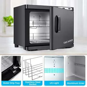 DEPFALL Hot Towel Warmer, Professional 23L Large Capacity Hot Towel Cabinet, 2-in-1 Spa Towel Warmer...