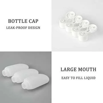 Travel Size 3-Pack Bottles, TSA Approved Convenience