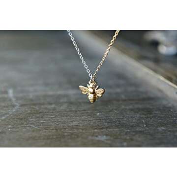 Little Gold Bee Necklace - Perfect Gift for Nature Lovers