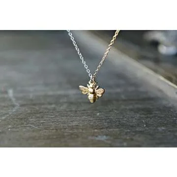 Little Gold Bee Necklace - Perfect Gift for Nature Lovers