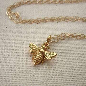 Little Gold Bee Necklace - Perfect Gift for Nature Lovers