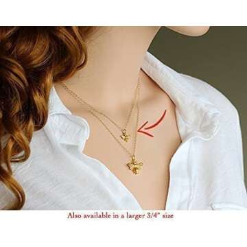 Little Gold Bee Necklace - Perfect Gift for Nature Lovers