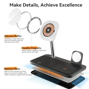 4 in 1 Magnetic Wireless Charging Station for Apple