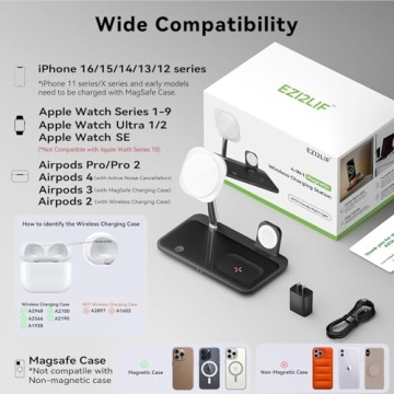 4 in 1 Magnetic Wireless Charging Station for Apple