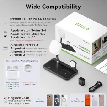 4 in 1 Magnetic Wireless Charging Station for Apple