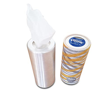 Stylish Aluminum Tissue Cylinder Cover for Home and Car