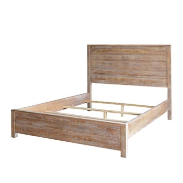 Rustic Platform Bed Frame with Timeless Style and Comfort