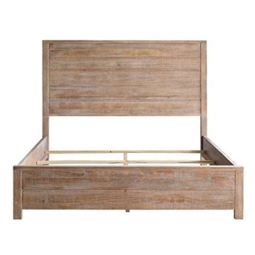 Rustic Platform Bed Frame with Timeless Style and Comfort