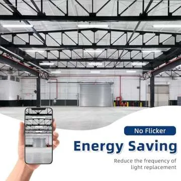 hykolity 4 Pack 4FT LED Shop Light, Linkable Utility Shop Lights, 42W, 5000K Daylight White Shop Light for Garages, Workshops,Hanging or FlushMount, Power Cord with Pull Chain Switch, ETL