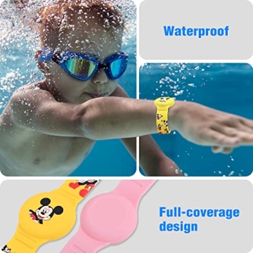 Secure Waterproof AirTag Bracelet for Kids Cute Designs