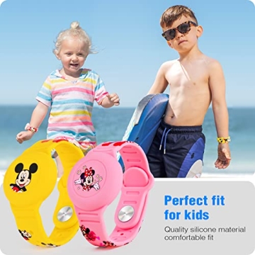 Secure Waterproof AirTag Bracelet for Kids Cute Designs