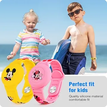 Secure Waterproof AirTag Bracelet for Kids Cute Designs