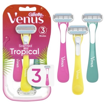 Gillette Venus Tropical Women's Disposable Razors for Smooth Shaves