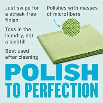 E-Cloth Glass & Polishing Cloths for Streak-Free Shine