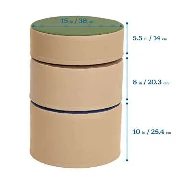 ECR4Kids 3-Piece SoftZone Stump Stool Set for Kids
