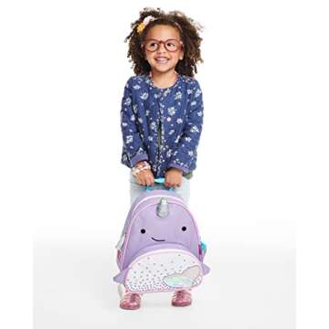 Skip Hop Toddler Backpack, Zoo Preschool Ages 3-4, Narwhal