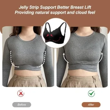 OEAK Wireless Push-Up Bra Comfortable Supportive Seamless