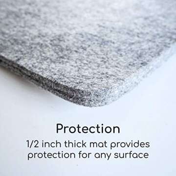 17" x 17" Wool Ironing Mat for Quilting Enthusiasts