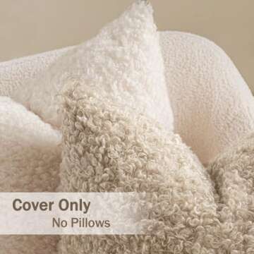 MIULEE Faux Fur Pillow Covers – Cozy & Stylish Decor