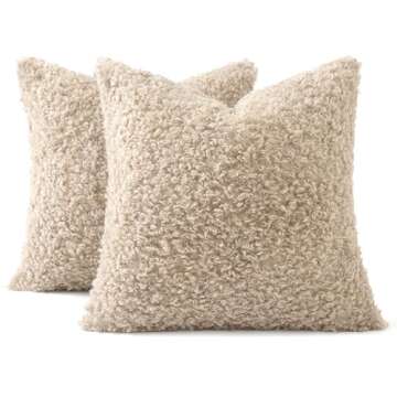 MIULEE Faux Fur Pillow Covers – Cozy & Stylish Decor