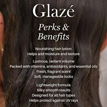 L’ange Hair Glazé Hair Lotion - Helps Moisturize