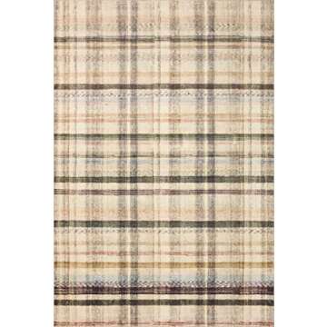 Loloi Chris Loves Julia Humphrey Collection HUM-02 Ivory/Multi 8'-3'' x 11'-3'' .38" Pile Height, Area Rug feat. CloudPile