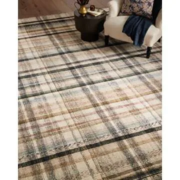 Loloi Chris Loves Julia Humphrey Collection HUM-02 Ivory/Multi 8'-3'' x 11'-3'' .38" Pile Height, Area Rug feat. CloudPile
