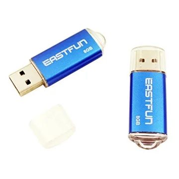 EASTFUN 5Pcs USB Flash Drive - 8GB Mixed Colors