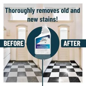 MARBLE & TILE FLOOR CLEANER. Great for Ceramic, Porcelain, Granite, Natural Stone, Vinyl and Brick. No-rinse Concentrate. (1-Quart)