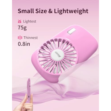 Aluan Portable Handheld Fan with Adjustable Speeds