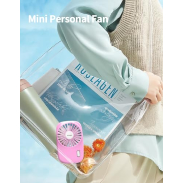 Aluan Portable Handheld Fan with Adjustable Speeds