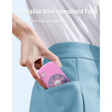 Aluan Portable Handheld Fan with Adjustable Speeds