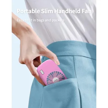 Aluan Portable Handheld Fan with Adjustable Speeds