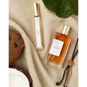 Lavanila Vanilla Coconut Perfume for Women - Natural, Tropical Scent, 0.32 oz