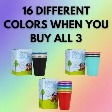 Stainless Steel Kids Cups Set - Safe and Fun for Toddlers