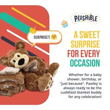 Pawley Blankie Bestie 2-in-1 Plush Toy and Blanket