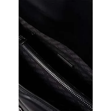 Steve Madden Brielle Large Shoulder Bag Black/Gunmetal Hardware One Size