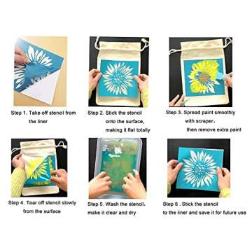 Alinacutle Plaid Block Silkscreen Stencil,Reusable Self-Adhesive Silk Screen Printing, for Printing on Wood/Fabric/Paper, Home Decoration, Christmas Gift 8.5" x 11"