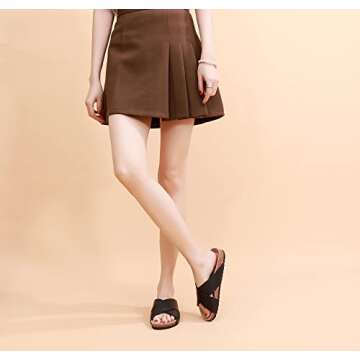 Women’s Cork Footbed Sandals - Suede X-Band Slides