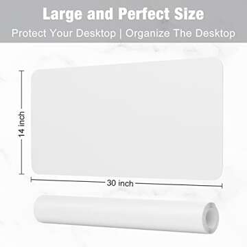 Hsurbtra Desk Pad - Large Waterproof PU Leather Mat