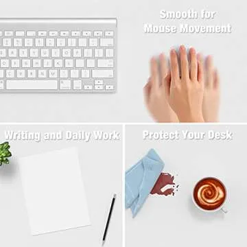 Hsurbtra Desk Pad - Large Waterproof PU Leather Mat