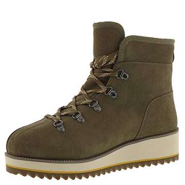 UGG Women's W BIRCH LACE-UP BOOT Snow, antilope, 8 M US