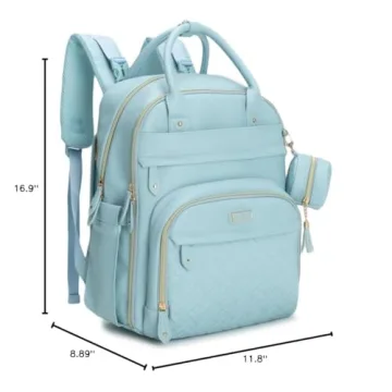 BabbleRoo Leather Diaper Bag Stylish & Functional