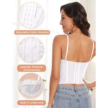 Fengbay Elegant Bustier Tops for Women - Casual Chic Style