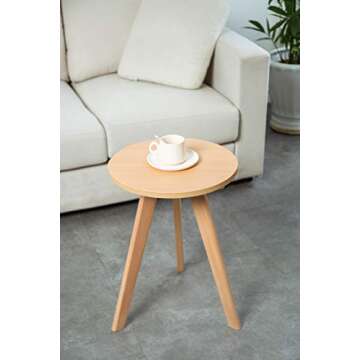 Stylish Round Accent End Table – Modern Eco-Friendly Side Table for Home
