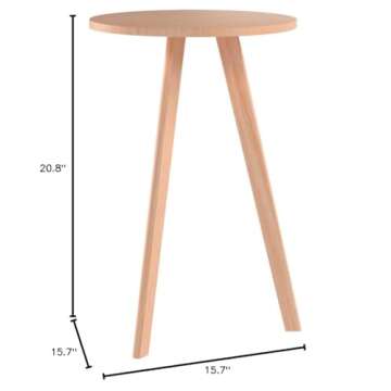 Modern Eco-Friendly Round Accent End Table for All Spaces