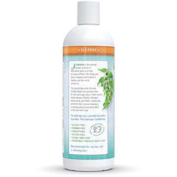 Auromere Ayurvedic Shampoo, Neem + 5 - Vegan, Cruelty Free, Non-GMO, Natural, Gluten Free, Sulfate F...