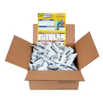 Crayola Model Magic - White (75ct), 1oz Modeling Clay Alternative, Air Dry Clay for Kids, Bulk Class...