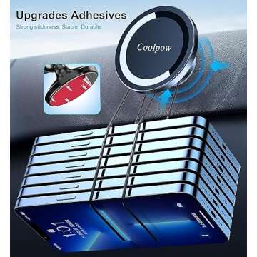 iPhone MagSafe Car Mount 2-Pack with Strong Magnet