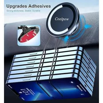 iPhone MagSafe Car Mount 2-Pack with Strong Magnet